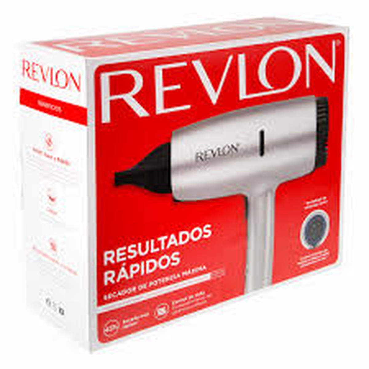 SECADORA DE CABELLO REVLON RVDR5336LA1 SECADOR DE POTENCIA MÁXIMA PLATA